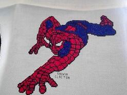 Cross stitch square for Kaston C's quilt