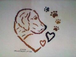 Cross stitch square for Josie-Mae J's quilt