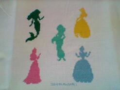 Cross stitch square for Olivia-Mae's quilt