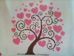 Cross stitch square for Layla E's quilt