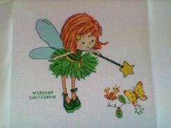 Cross stitch square for Sophia R's quilt