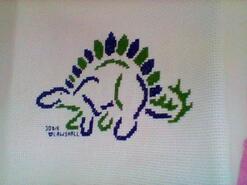 Cross stitch square for Oscar S's quilt