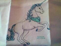 Cross stitch square for Olivia B's quilt