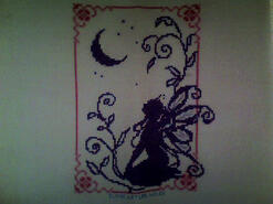 Cross stitch square for Katy Rose's quilt