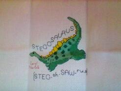 Cross stitch square for Henry J's quilt