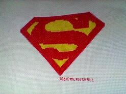 Cross stitch square for Zøren's quilt