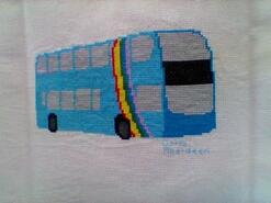 Cross stitch square for Kaason's quilt