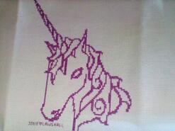 Cross stitch square for any child