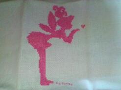 Cross stitch square for Isabel P's quilt