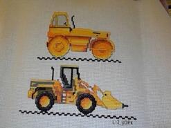Cross stitch square for Alfie H's quilt