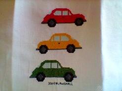 Cross stitch square for Chester J's quilt