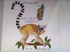 Cross stitch square for Harrison L's quilt