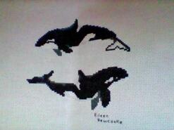 Cross stitch square for Harrison L's quilt
