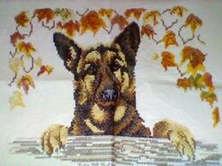 Cross stitch square for Maxine's quilt