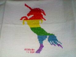 Cross stitch square for Jessica's quilt