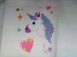 Cross stitch square for Maisy-Leigh's quilt