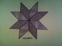 Cross stitch square for Eva R's quilt