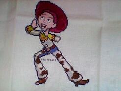 Cross stitch square for Lenny's quilt