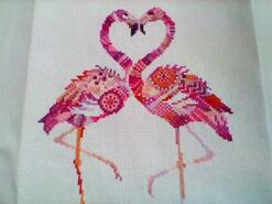 Cross stitch square for Isabel P's quilt