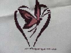 Cross stitch square for Lilly Mae S's quilt