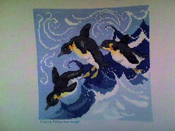 Cross stitch square for Kaden B's quilt