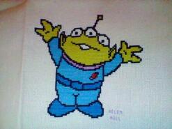 Cross stitch square for Logan M's quilt