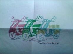 Cross stitch square for Kylian L's quilt