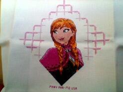 Cross stitch square for Destiny E's quilt