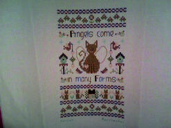 Cross stitch square for Lucie W's quilt