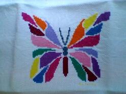 Cross stitch square for Esmay F's quilt