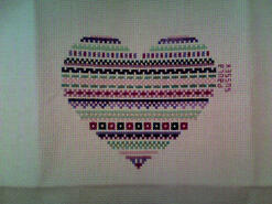 Cross stitch square for Willow H's quilt