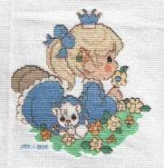 Cross stitch square for Caitlin M's quilt