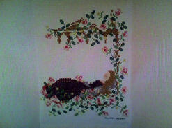 Cross stitch square for Amber R's quilt