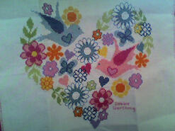 Cross stitch square for Daisy A's quilt