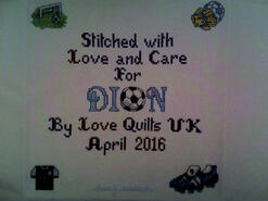Cross stitch square for Dion F's quilt