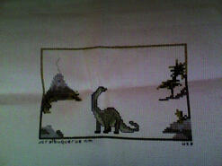 Cross stitch square for Noah W's quilt