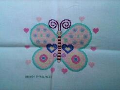 Cross stitch square for Penny T's quilt