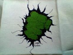 Cross stitch square for Joey L's quilt