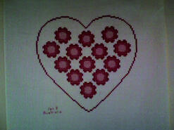 Cross stitch square for Elizabeth F's quilt