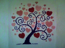 Cross stitch square for Alivia's quilt