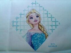 Cross stitch square for Anayah H's quilt
