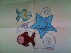 Cross stitch square for Grace R's quilt