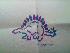 Cross stitch square for Harri's quilt