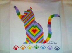 Cross stitch square for Penny T's quilt