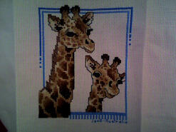 Cross stitch square for Ria S's quilt