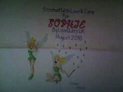 Cross stitch square for Sophie L's quilt