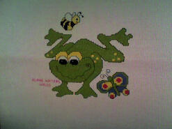 Cross stitch square for Chloe B's quilt