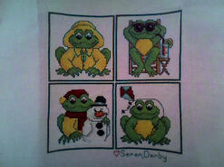 Cross stitch square for Chloe B's quilt