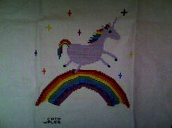 Cross stitch square for Persephone B's quilt
