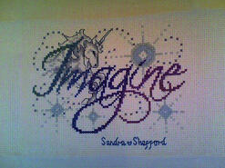 Cross stitch square for Persephone B's quilt